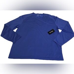 Ralph Lauren RLX Golf Performance Mesh Tee Long Sleeve T-Shirt Royal Navy Sz  XL